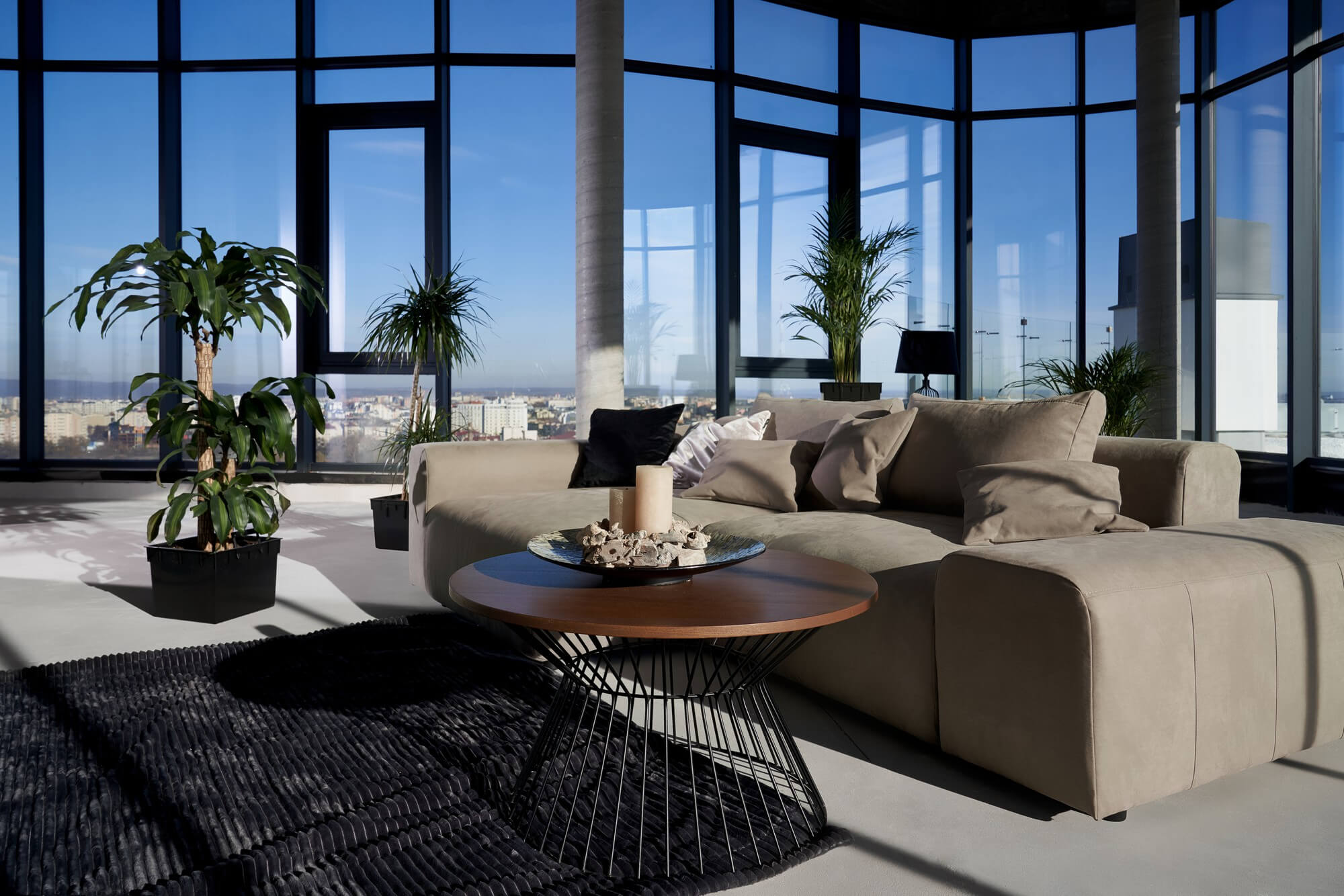 Living room of a modern flat