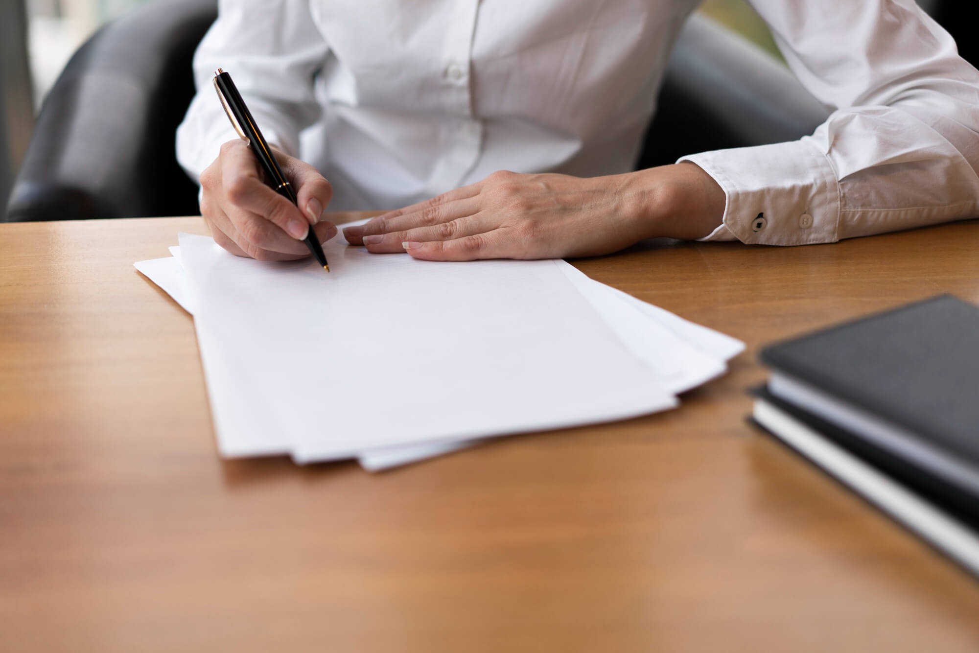 Real Estate developer Agent and sign on document